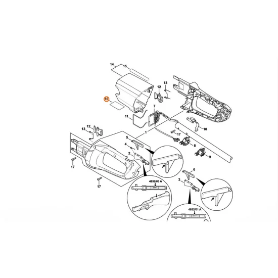STIHL  Tabliczka informacyjna FSA 85 4852 967 1801